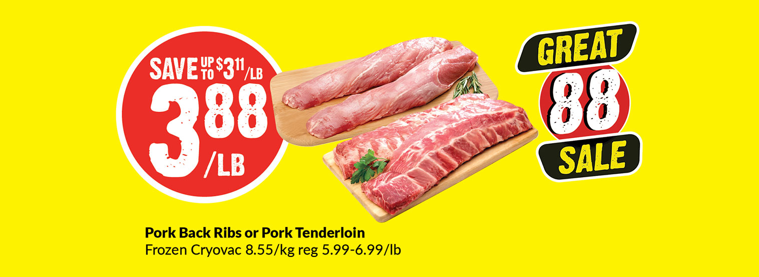 pork back ribs or pork tenderloin