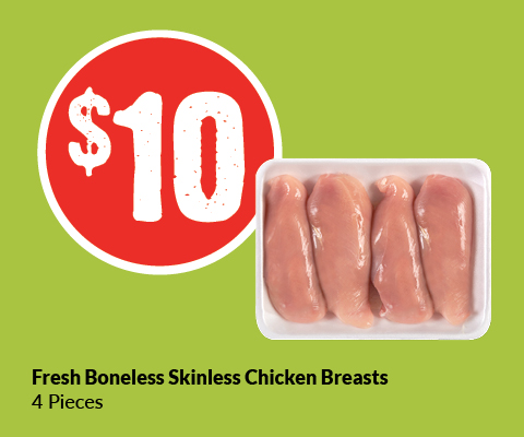 fresh boneless skinless chicken breasts