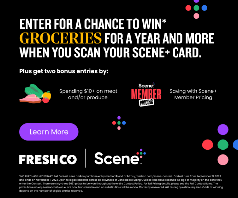 Enter for a chance to win groceries