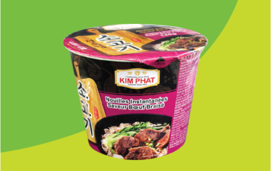 Kim phat beef instant noodles