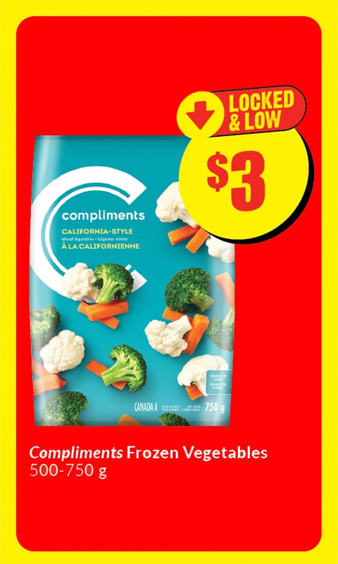 Compliments frozen vegetables