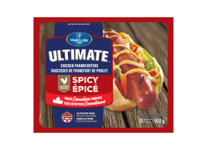 Maple Lodge Farms ULTIMATE Spicy Chicken Frankfurters 900g