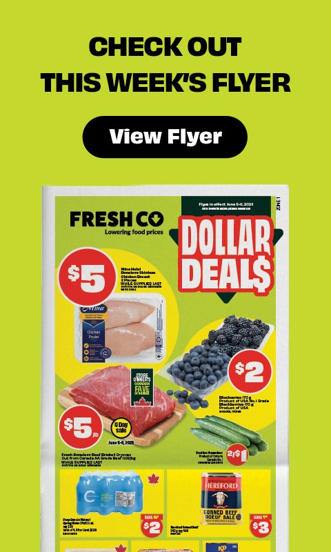 Text Reading 'Check out this week's flyer.' Know more details from the 'View Flyer' button given below.