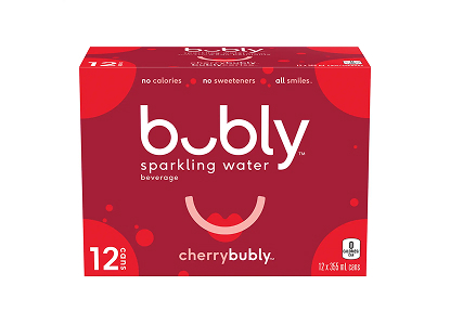 Bubly sparkling water 12x355mL cherry