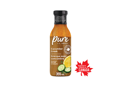 Pure J.L. Kraft Cucumber Greek 355 mL