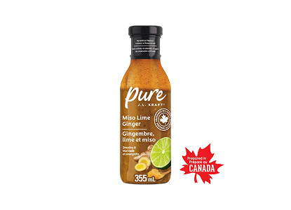 Pure J.L. Kraft Miso Lime Ginger 355 mL