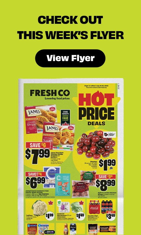 Text Reading 'Check out this week's flyer.' Know more details from the 'View Flyer' button given below.