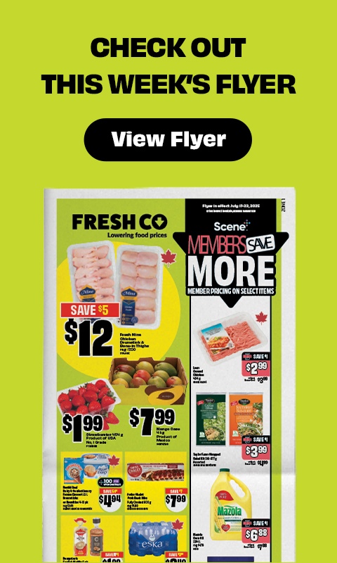 Text Reading 'Check out this week's flyer.' Know more details from the 'View Flyer' button given below.