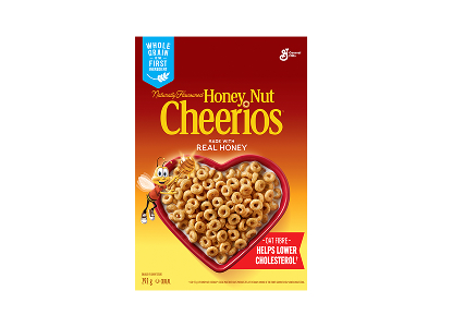 General Mills Naturally Flavoured Honey Nut Cheerios Cereal 292 g