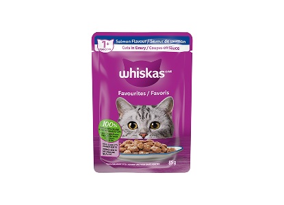 Whiskas Favourites Cuts In Gravy Salmon Flavour 85 g