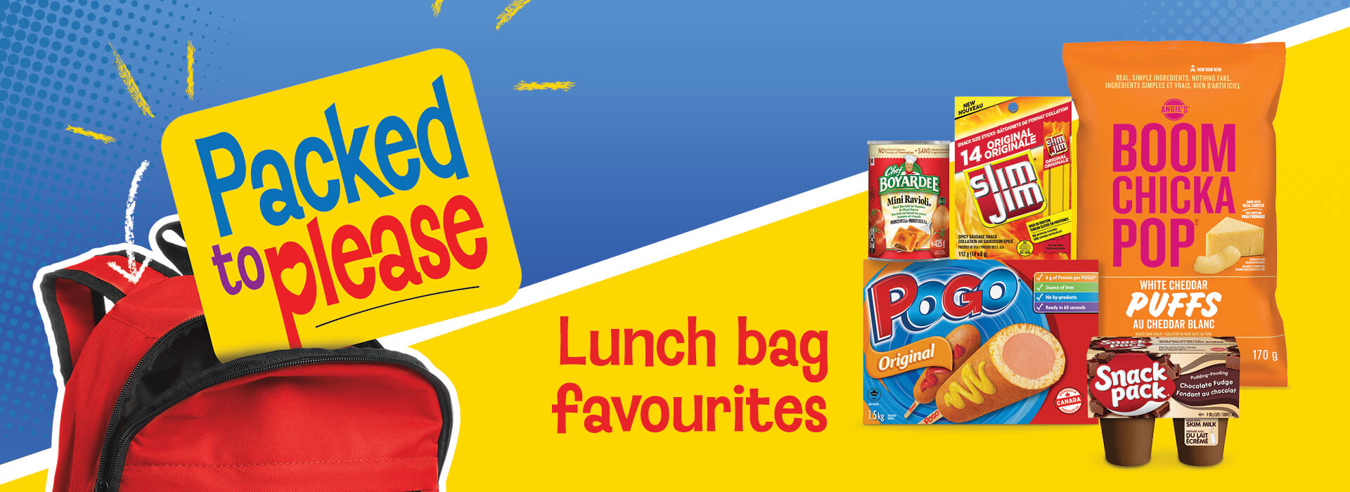 packed to please lunch bag favourites