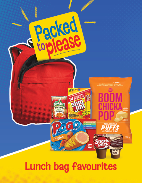 packed to please lunch bag favourites