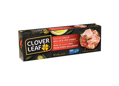 Clover Leaf Flaked Light Tuna in Olive Oil & Chili Pepper, 3x80g pack