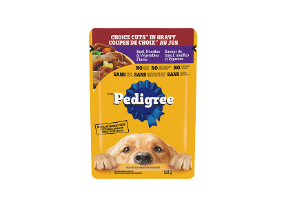 Pedigree® Choice Cuts in Gravy Beef, Noodles & Vegetables Flavour, 100 g cans (pack of 16)