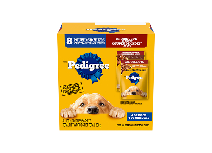 Pedigree ® Choice Cuts in Gravy Filet Mignon and Grilled Chicken Flavour Variety Pack, 800 g trays (2-unit multipack)