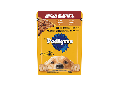 Pedigree® Choice Cuts in Gravy Grilled Chicken Flavour, 100 g cans (pack of 16)