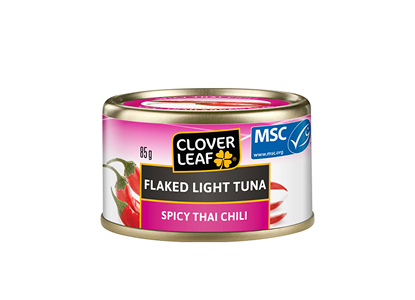 Clover Leaf Flaked Light Tuna – Spicy Thai Chili, 85g