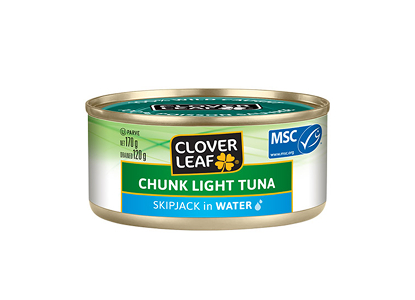 Clover Leaf Chunk Light Skipjack Tuna in Water, 170g