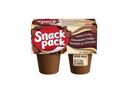snack pack chocolate fudge pudding cups 4 x 99g
