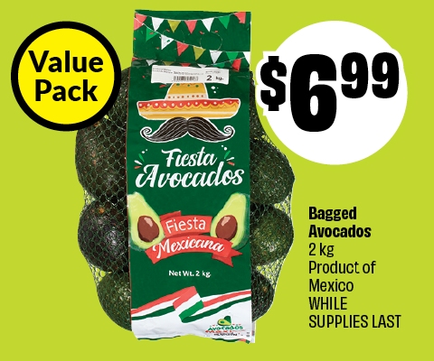 Bagged avocados