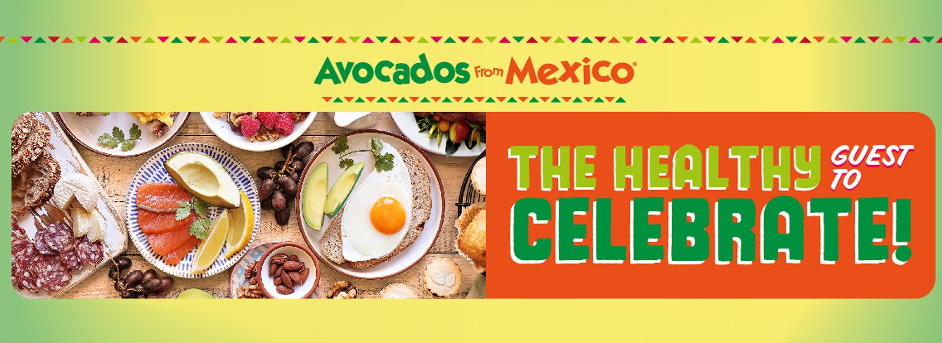 Avocados on a dinner table